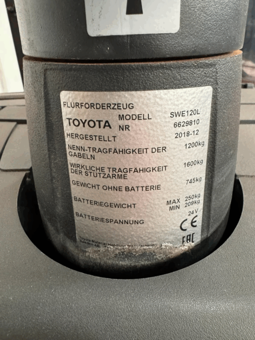 Toyota BT SWE120L - Image 11